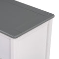 3 Pieces Bedroom Sets Full Size House Bed With Storage Headboard, Wooden Nightstand And Storage Dresser,Gray Gray Wood