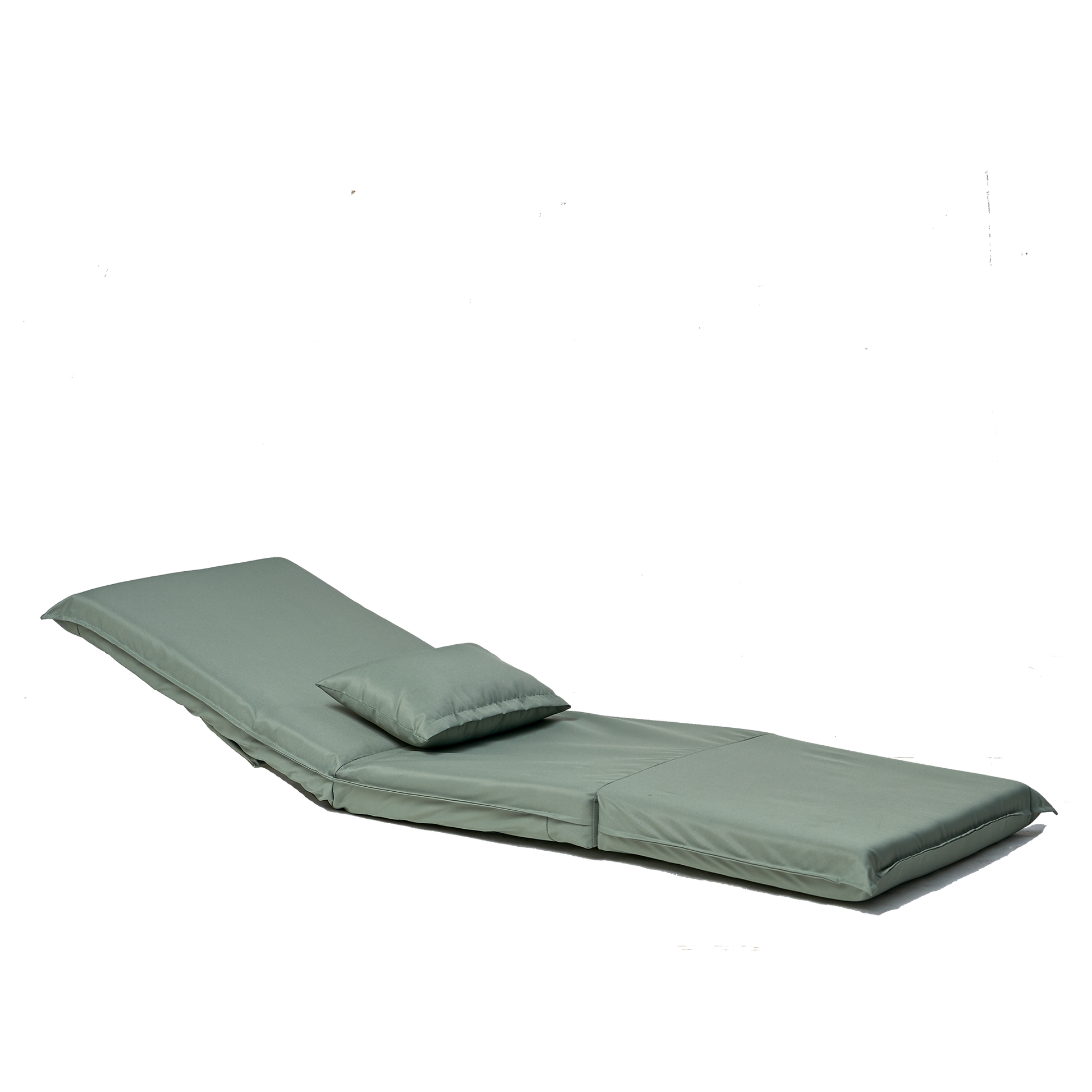 Foldable Portable Chair For Outdoor Travel, Picnic, Bbq,Camping Folding Adults With Carry Bag,Portable Chair For Outdoor Travel, Fourteen Position Adjustable Recliner Light Green Cotton Metal