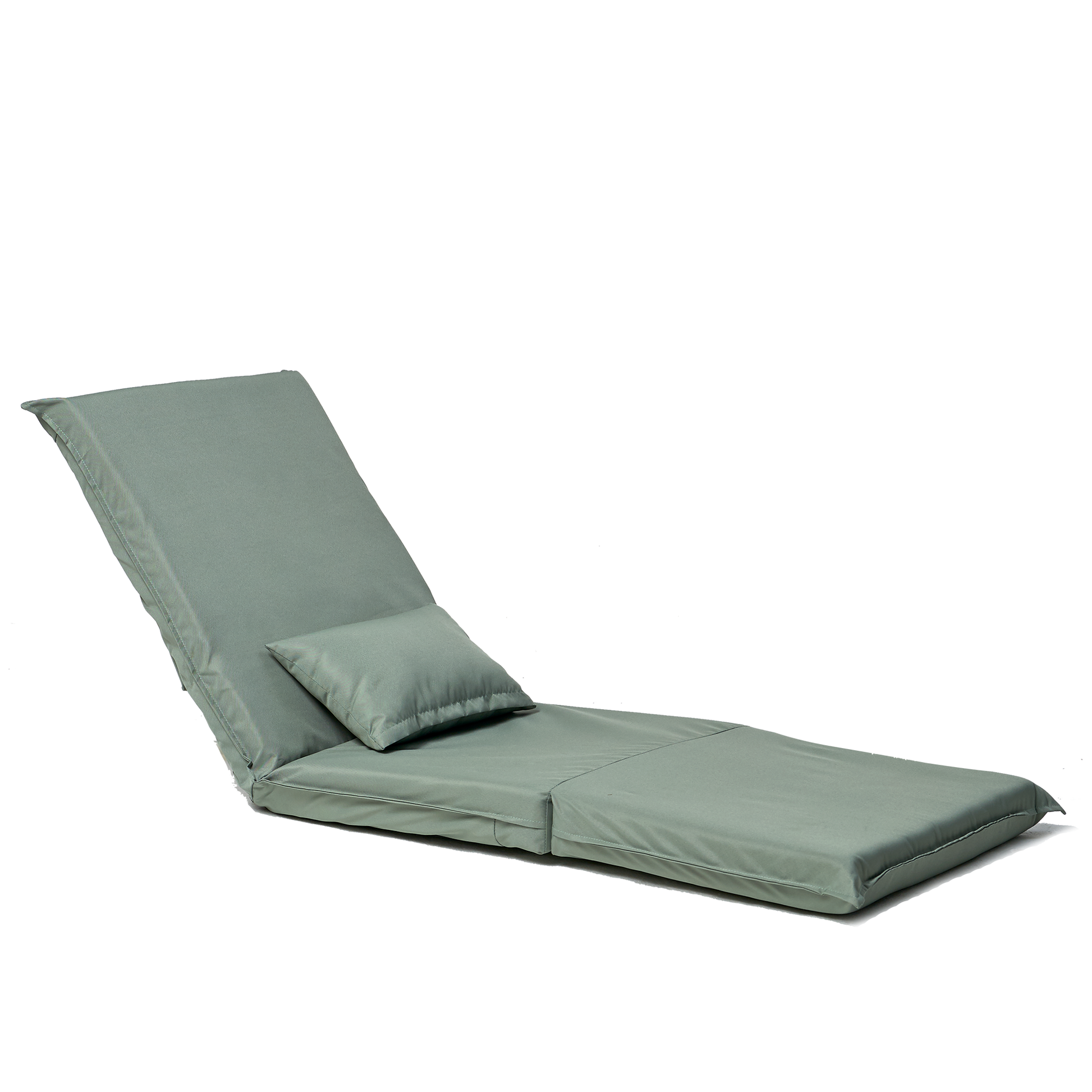 Foldable Portable Chair For Outdoor Travel, Picnic, Bbq,Camping Folding Adults With Carry Bag,Portable Chair For Outdoor Travel, Fourteen Position Adjustable Recliner Light Green Cotton Metal