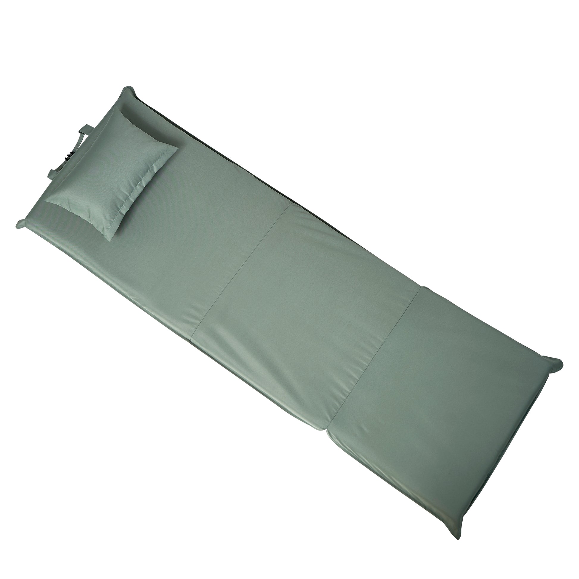 Foldable Portable Chair For Outdoor Travel, Picnic, Bbq,Camping Folding Adults With Carry Bag,Portable Chair For Outdoor Travel, Fourteen Position Adjustable Recliner Light Green Cotton Metal