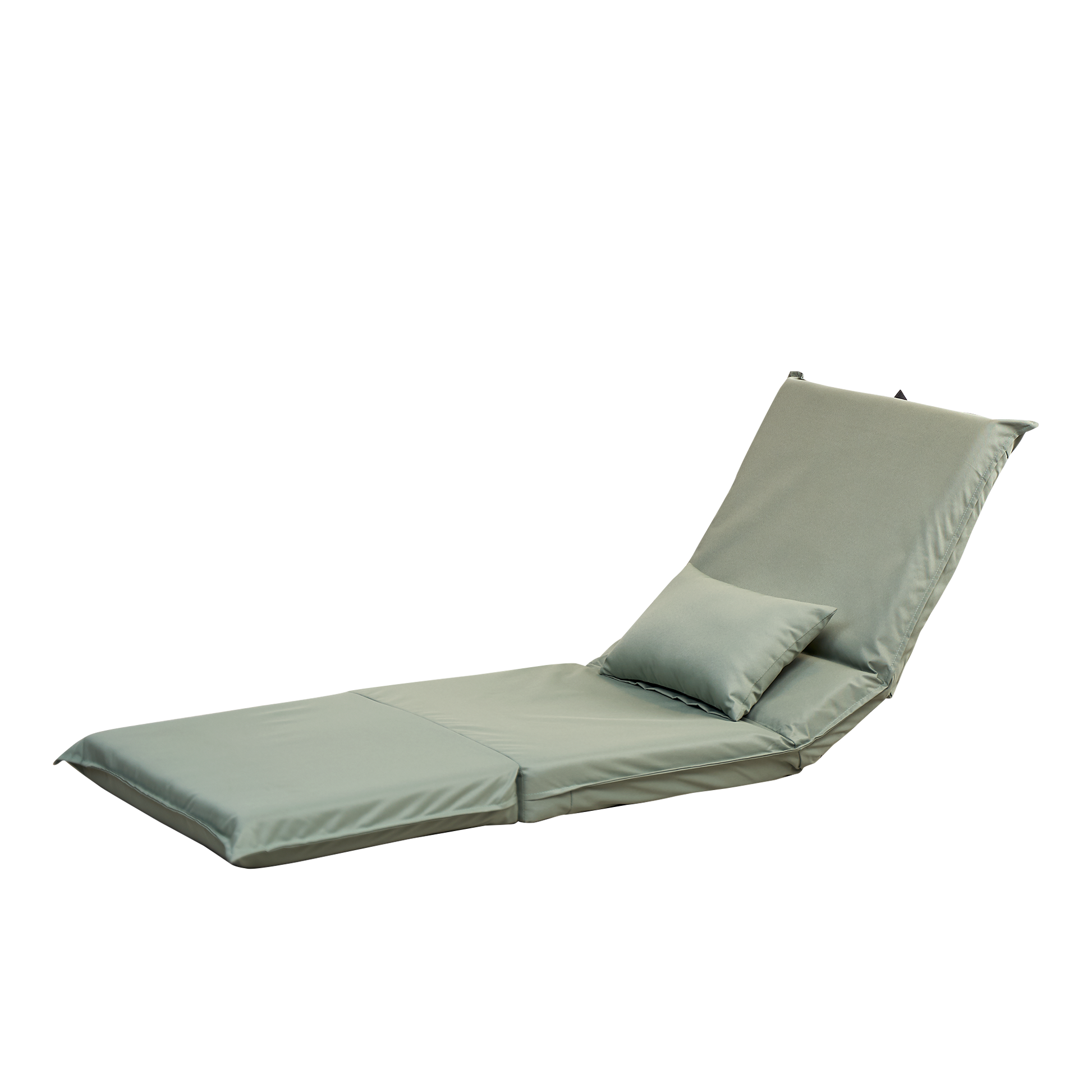 Foldable Portable Chair For Outdoor Travel, Picnic, Bbq,Camping Folding Adults With Carry Bag,Portable Chair For Outdoor Travel, Fourteen Position Adjustable Recliner Light Green Cotton Metal