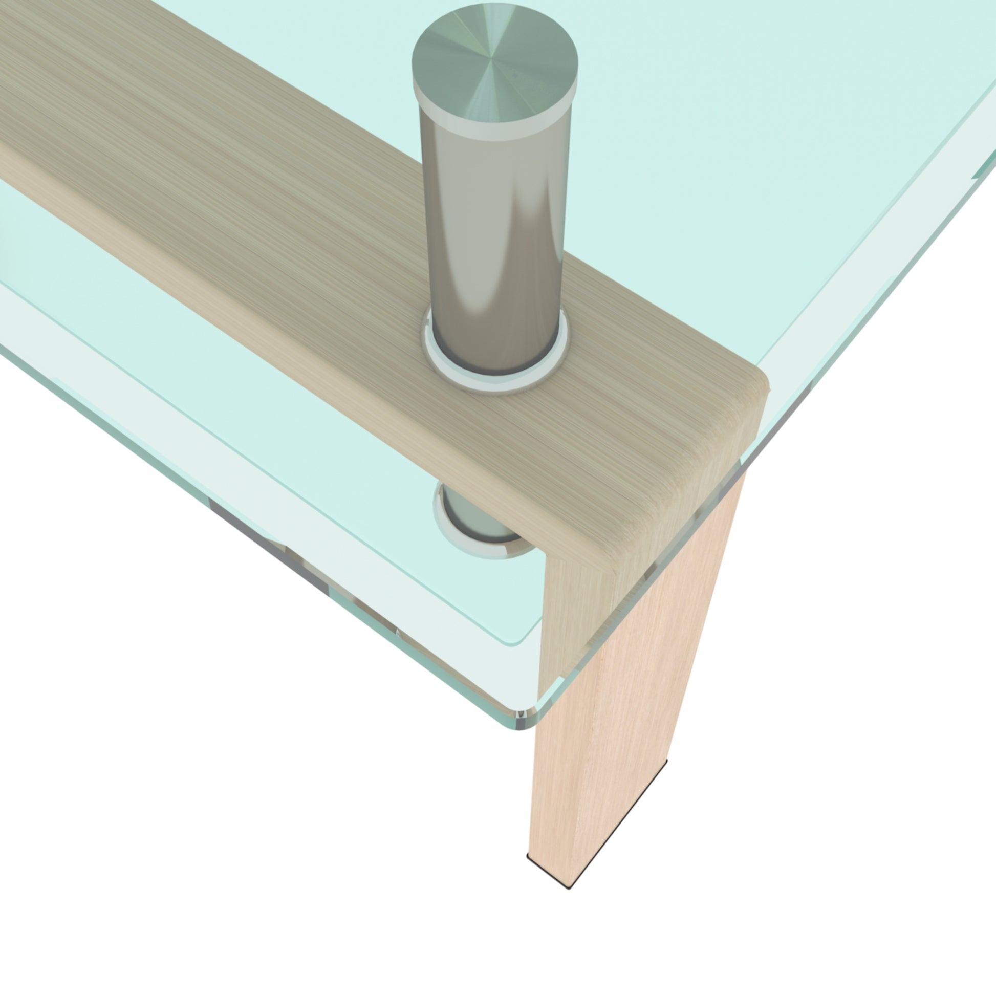 Rectangle Glass Coffee Table, Clear Coffee Table Modern Side Center Tables For Living Room Living Room Furniture Oak Glass