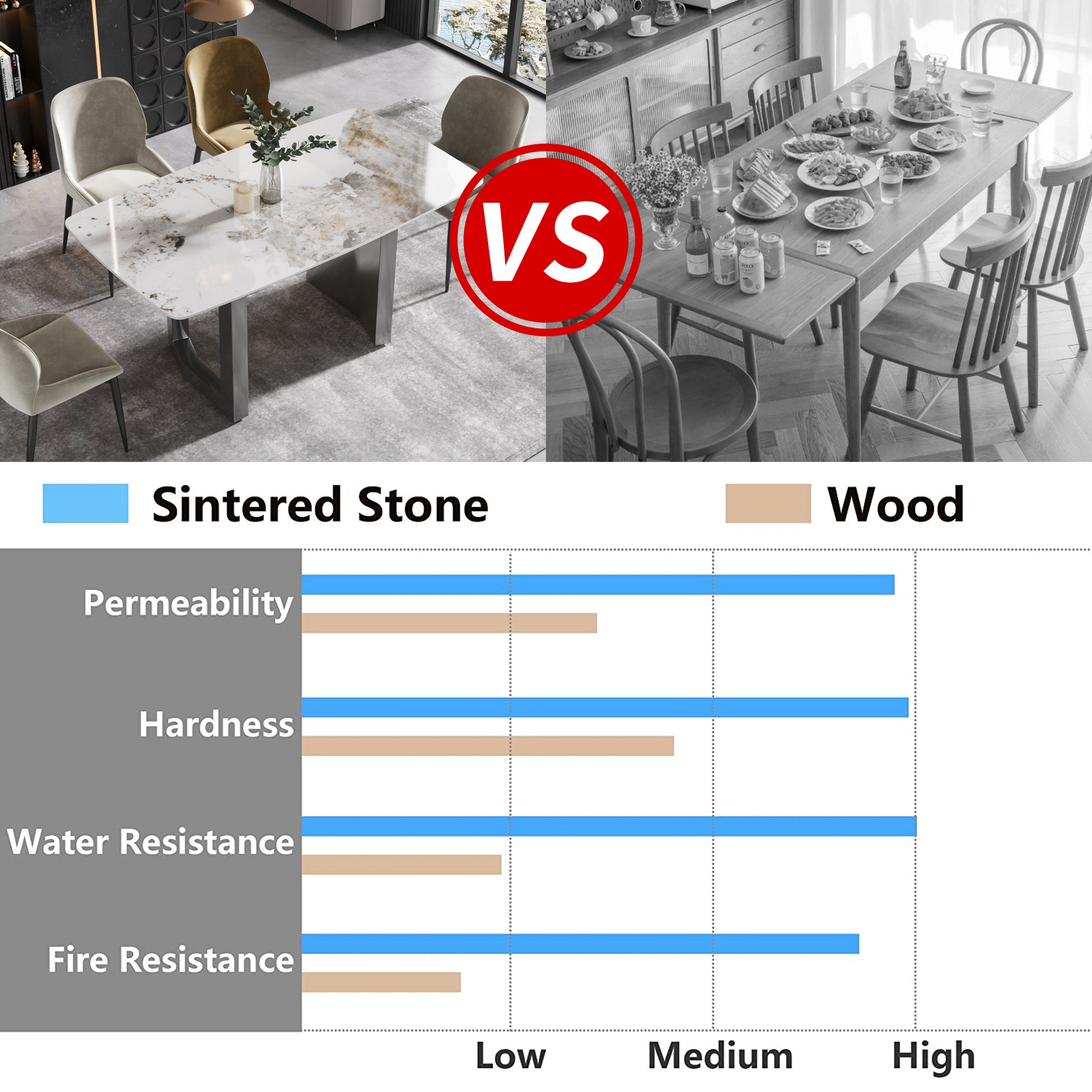 63"Modern Artificial Stone Pandora White Curved Black Metal Leg Dining Table 6 People Antique White Metal Sintered Stone