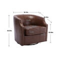 Coolmore Swivel Chair Living Room Chair Coffee Metal