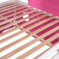 Full Size Loft Bed With Slide Pink Tent And Tower Pink Full Pink Solid Wood