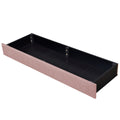 Queen Size Storage Bed Linen Upholstered Platform Bed With 3 Drawers Pink Pink Upholstered