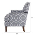 Accent Chairs For Living Room Grey Mix Fabric