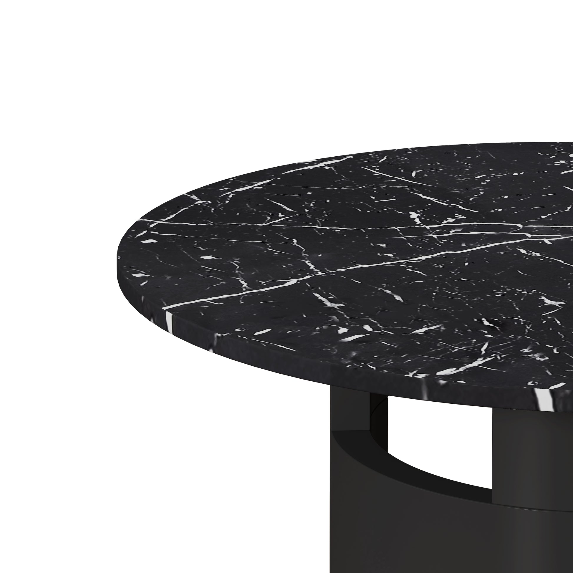 Dining Table Black Mdf