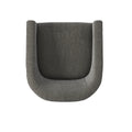 Garland Charcoal Wood Base Swivel Chair Charcoal Grey Foam Polyester