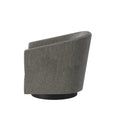 Garland Charcoal Wood Base Swivel Chair Charcoal Grey Foam Polyester