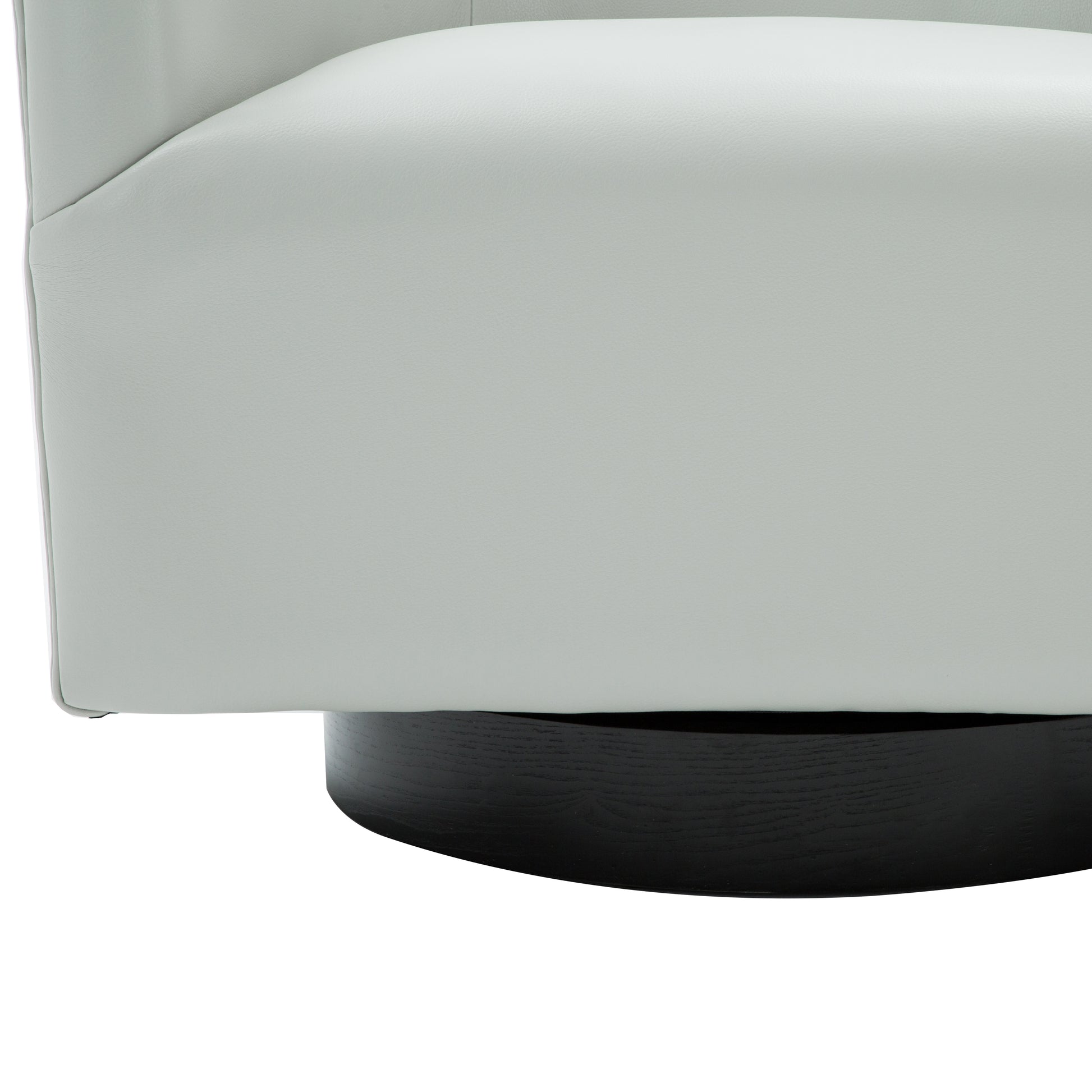 Garland Dove Grey Wood Base Swivel Chair Grey Foam Pu Leather