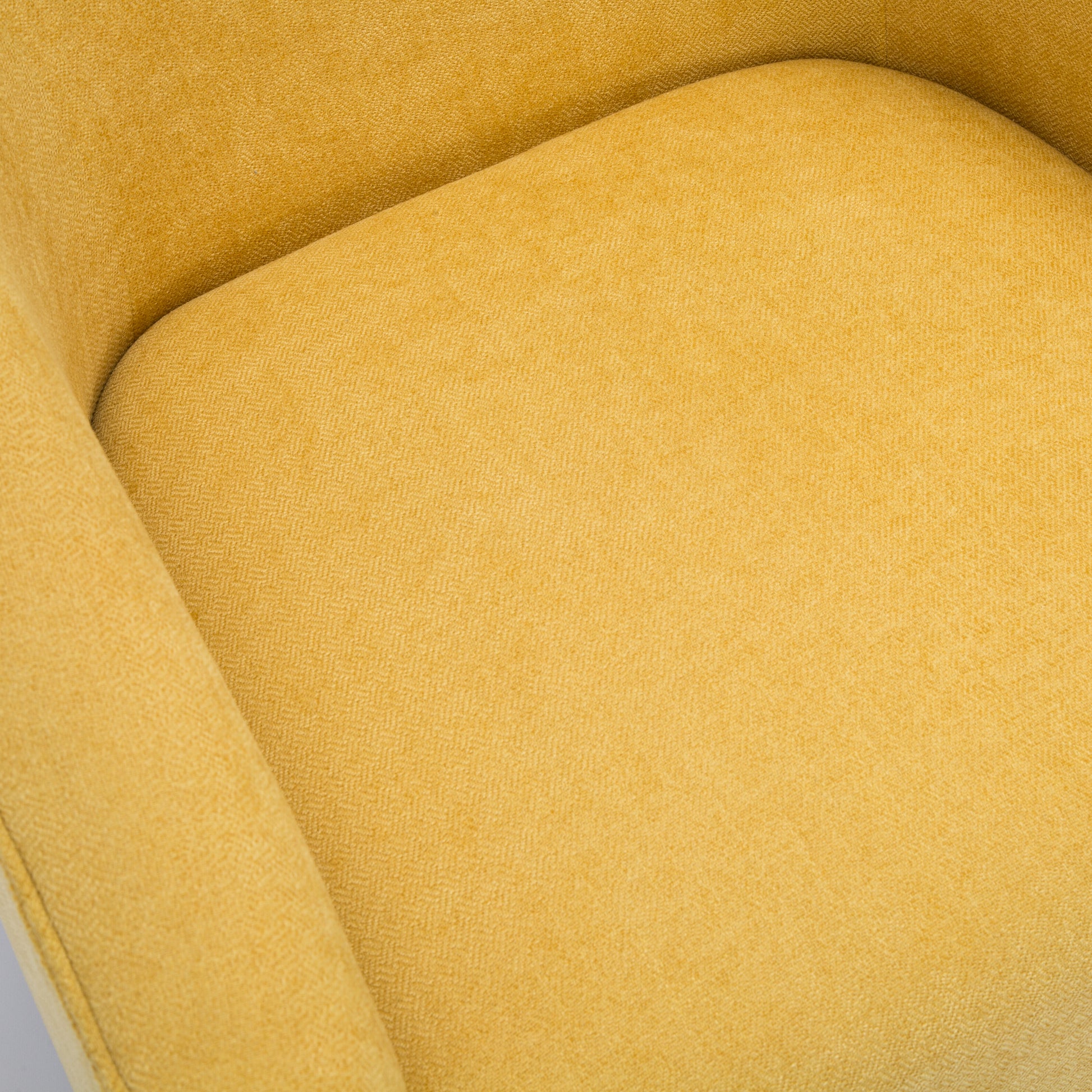 Garland Goldenrod Wood Base Swivel Chair Golden Foam Polyester