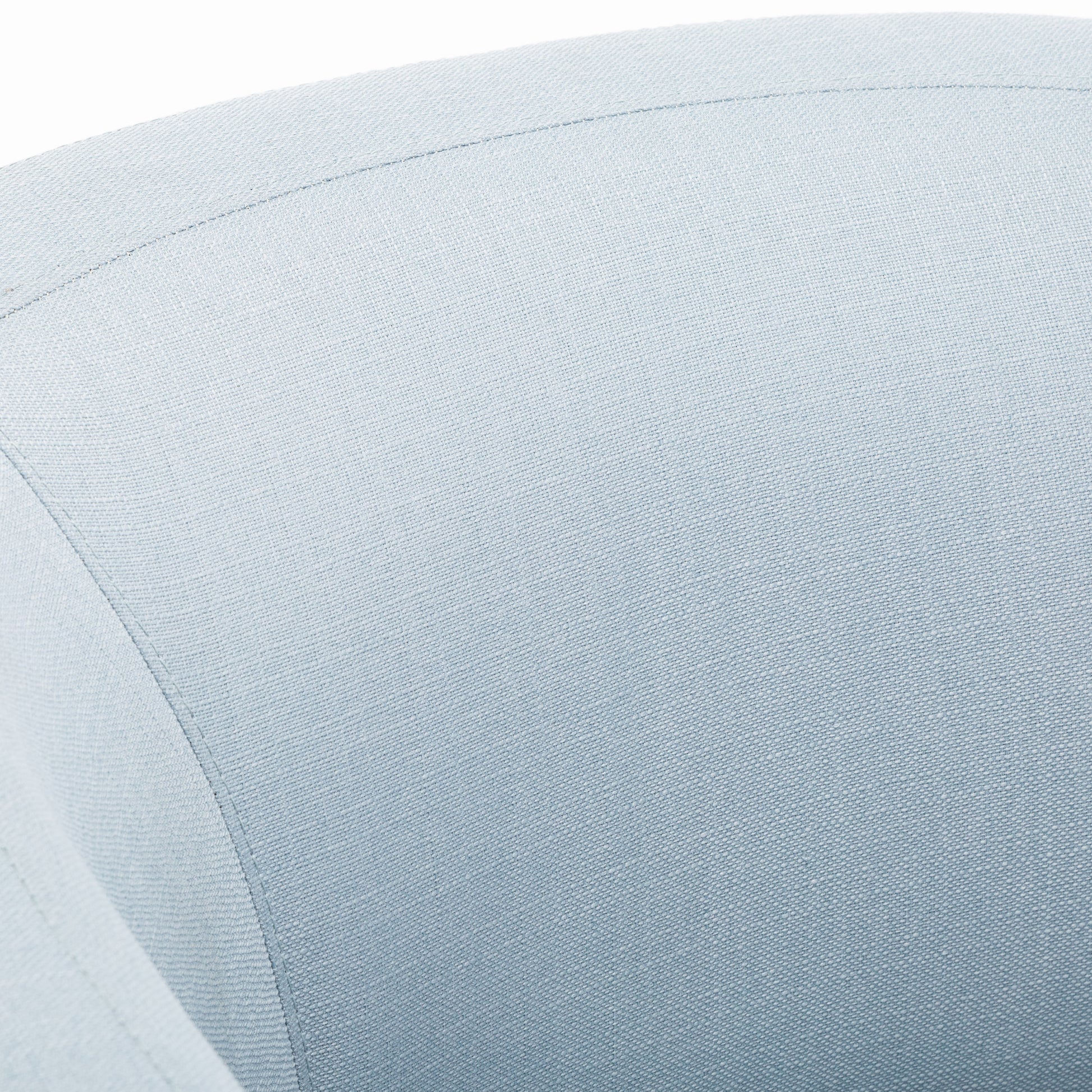 Isabelle Sky Blue Swivel Glider Barrel Chair Light Blue Foam Polyester