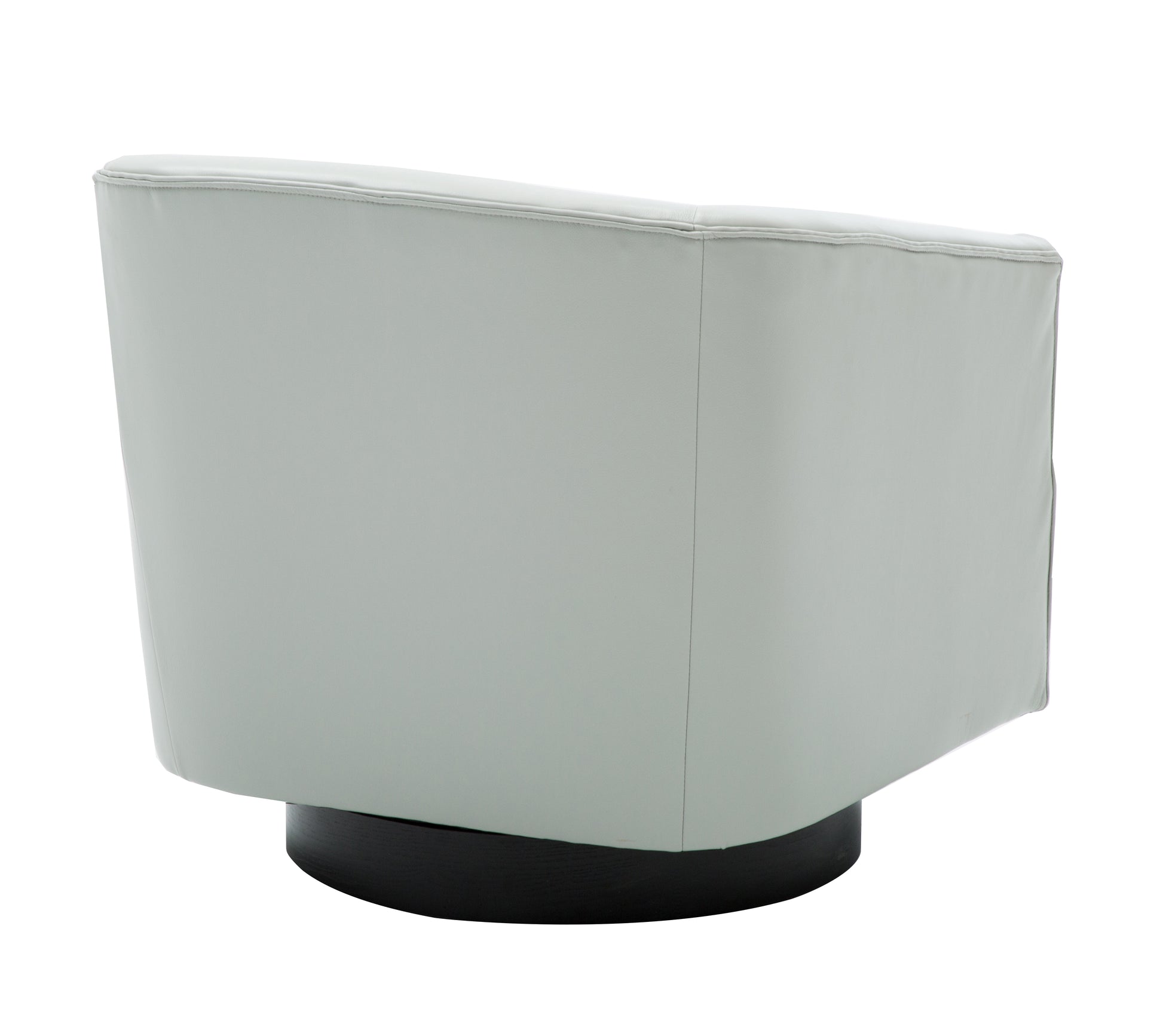 Garland Dove Grey Wood Base Swivel Chair Grey Foam Pu Leather