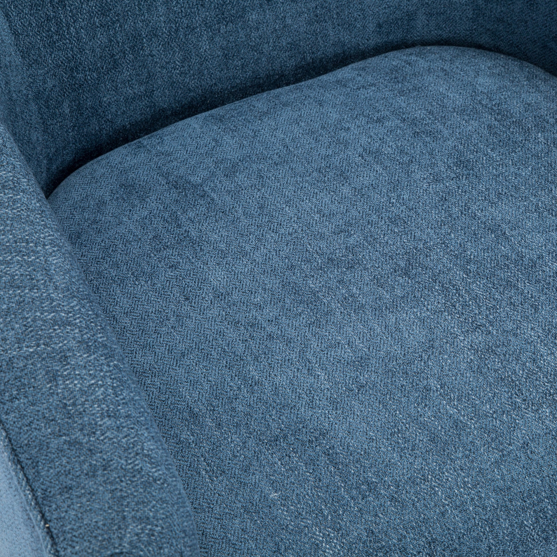 Garland Cadet Blue Wood Base Swivel Chair Blue Foam Polyester