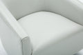 Garland Dove Grey Wood Base Swivel Chair Grey Foam Pu Leather