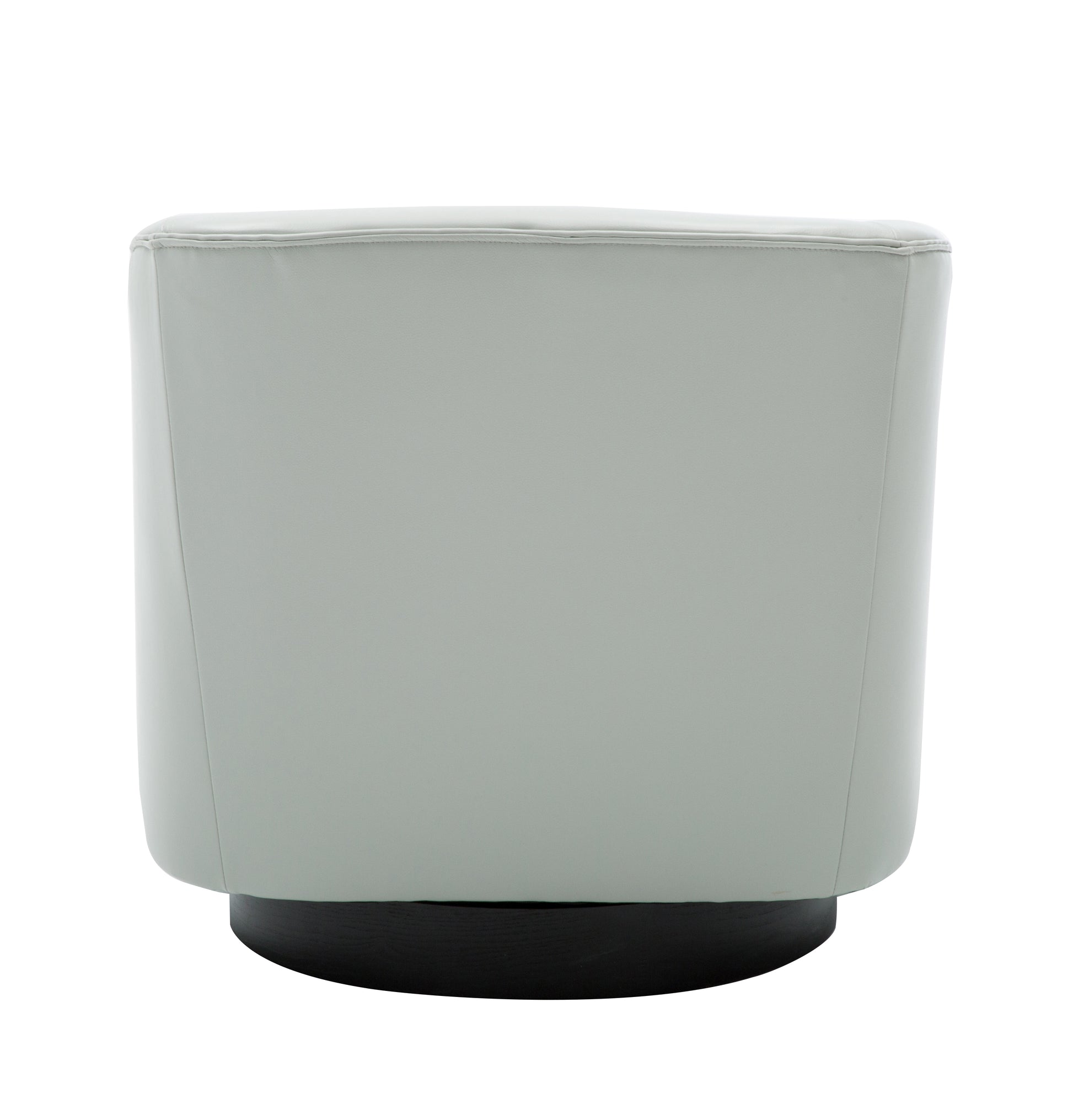 Garland Dove Grey Wood Base Swivel Chair Grey Foam Pu Leather