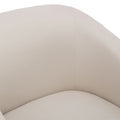 Earl Linen Skirted Swivel Chair Natural Foam Polyester