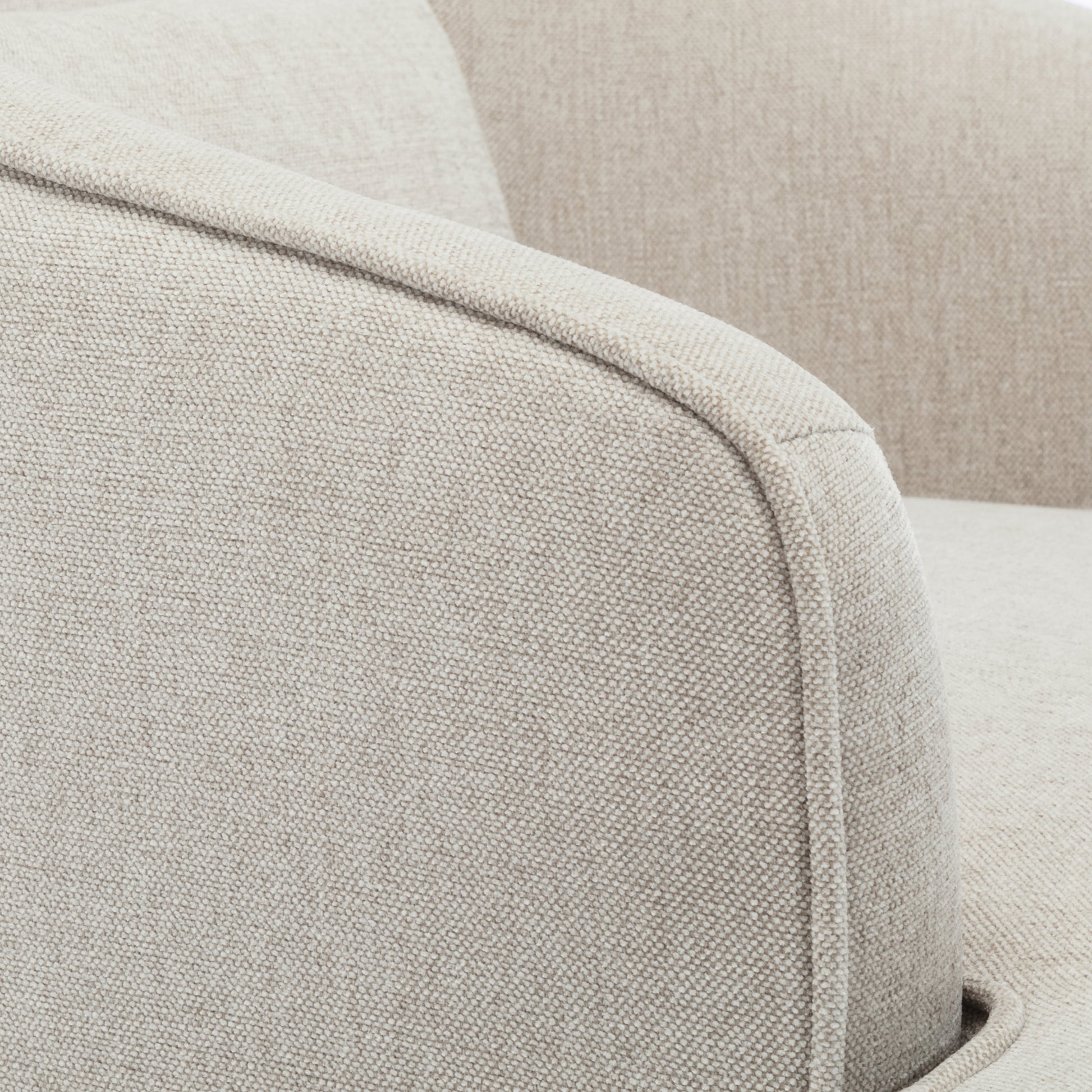 Fenton Upholstered Arm Chair Sea Oat Natural Foam Polyester