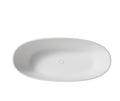 Solid Bathtub Drain Kit With Overflow 22S02P01 White Stainless Steel