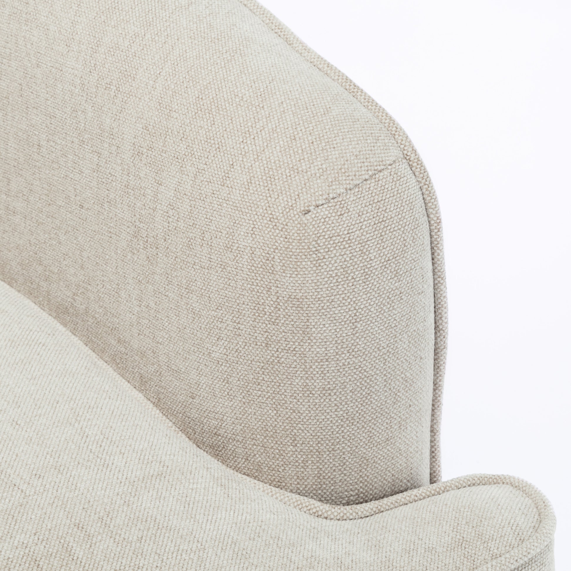 Fenton Upholstered Arm Chair Sea Oat Natural Foam Polyester