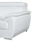Genuine Leather Chair White Foam Leather