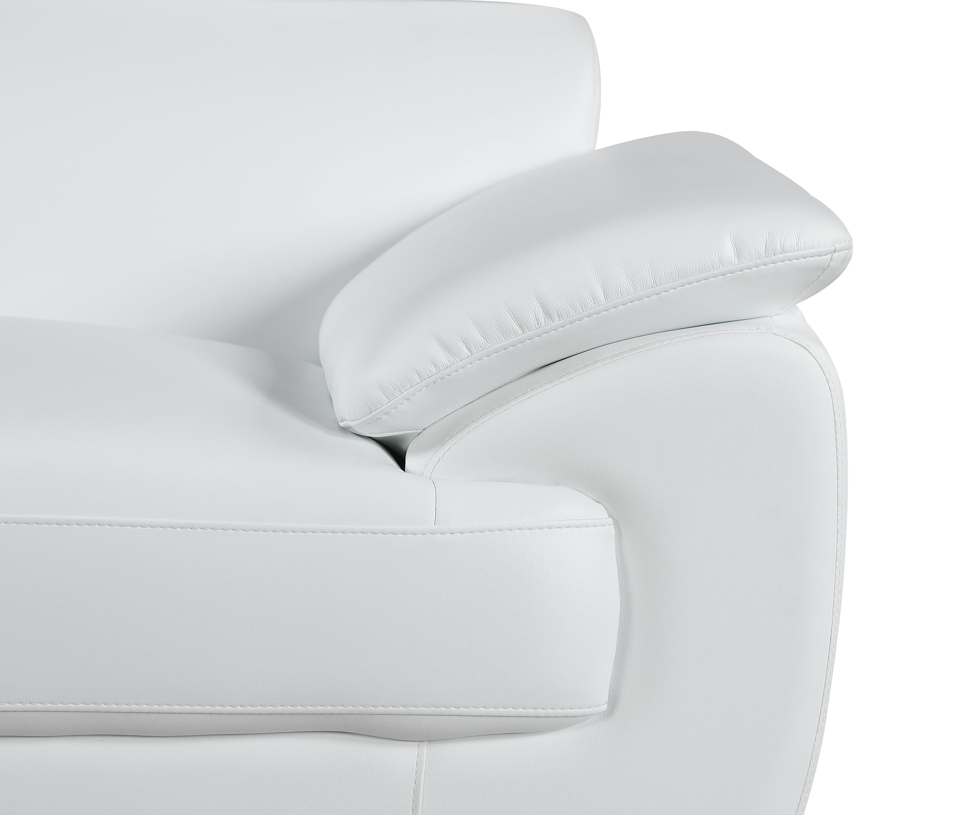 Genuine Leather Chair White Foam Leather