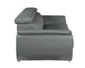 Genuine Leather Chair Gray Foam Leather