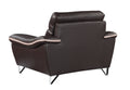Genuine Leather Chair Brown Foam Leather