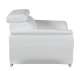 Genuine Leather Chair White Foam Leather