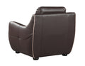 Genuine Leather Chair Brown Foam Leather