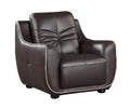 Genuine Leather Chair Brown Foam Leather