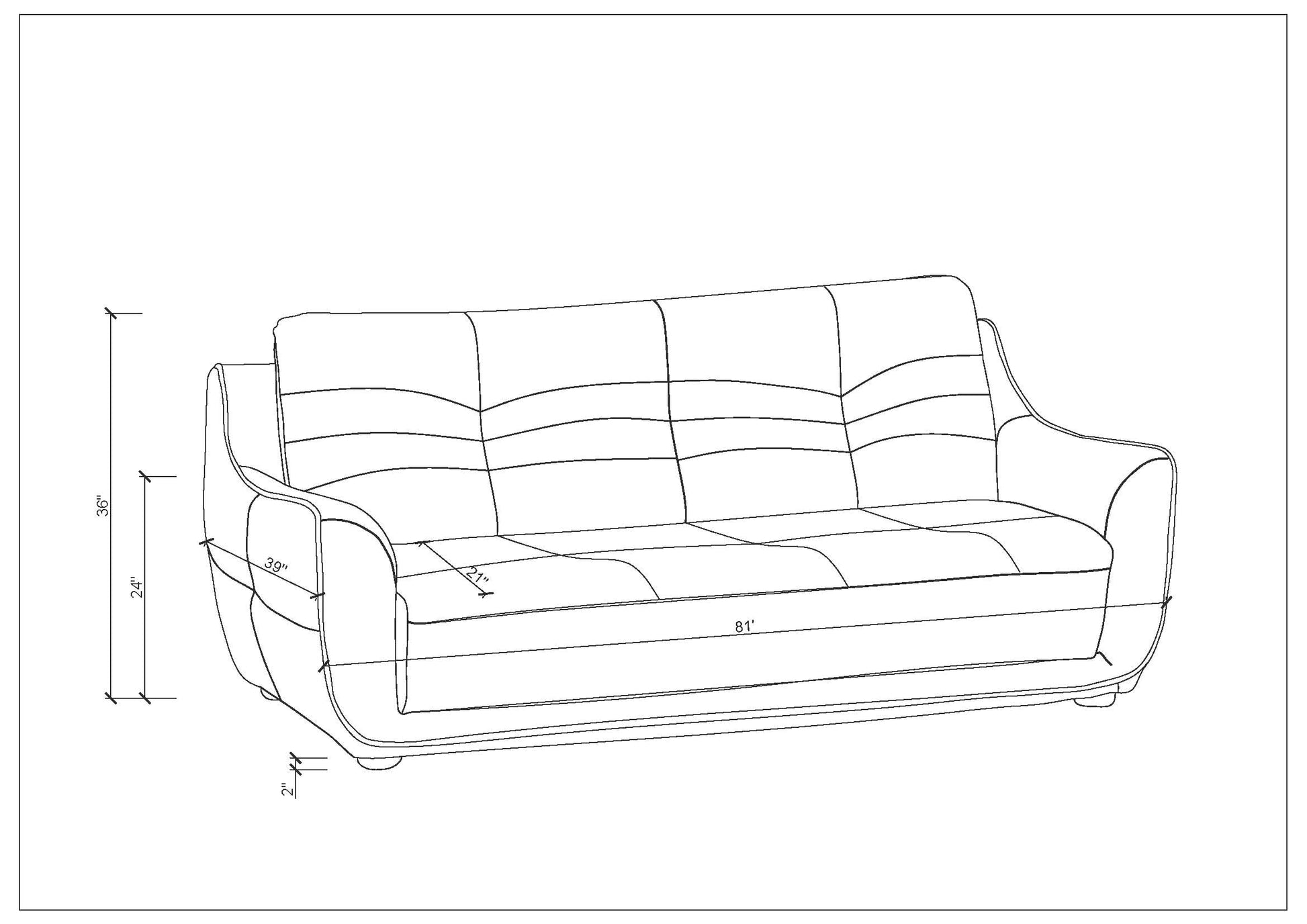 Genuine Leather Sofa Beige Foam Leather