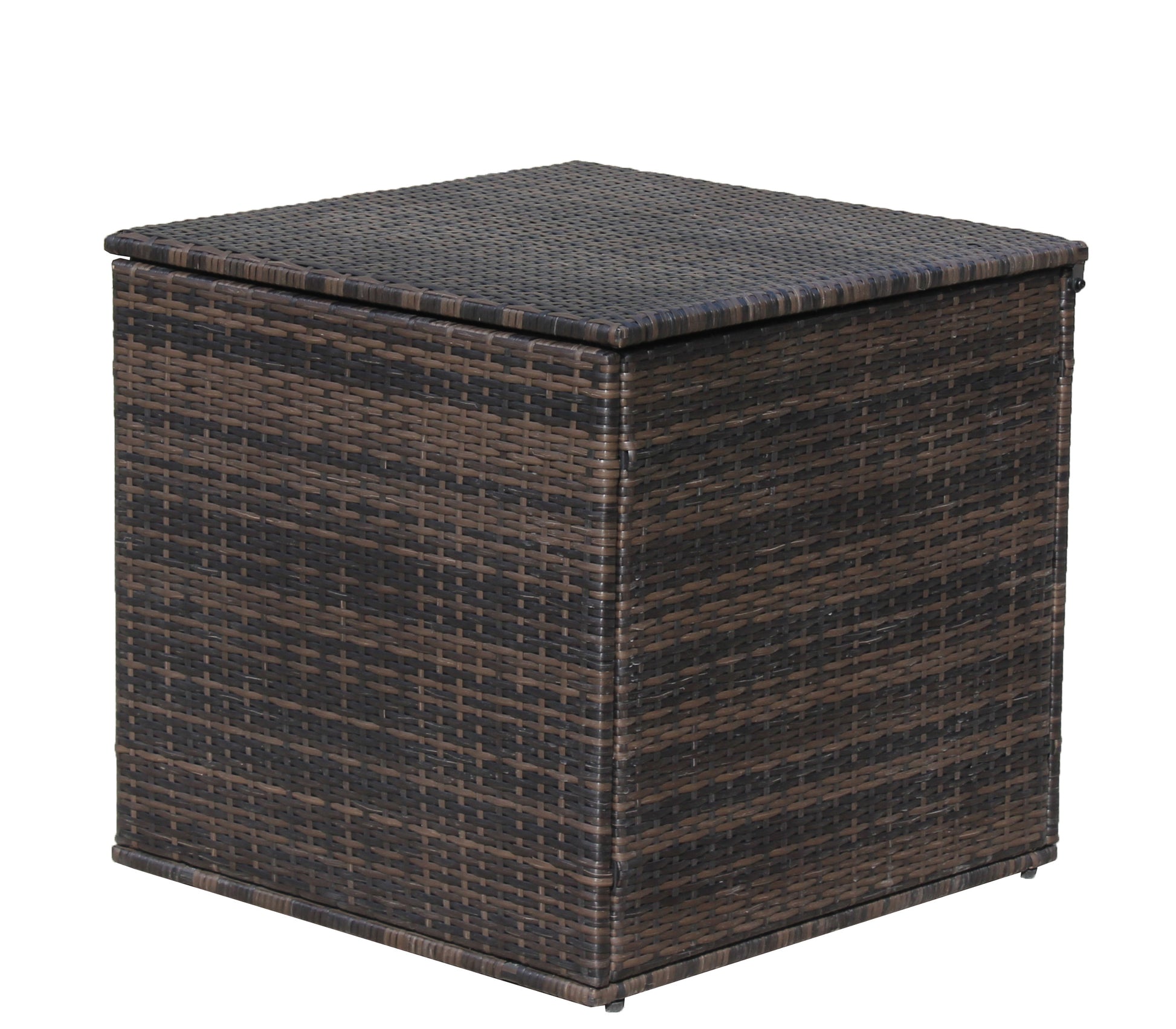 4 Piece Patio Sectional Wicker Rattan Outdoor Furniture Sofa Set With Storage Box Brown Brown Iron