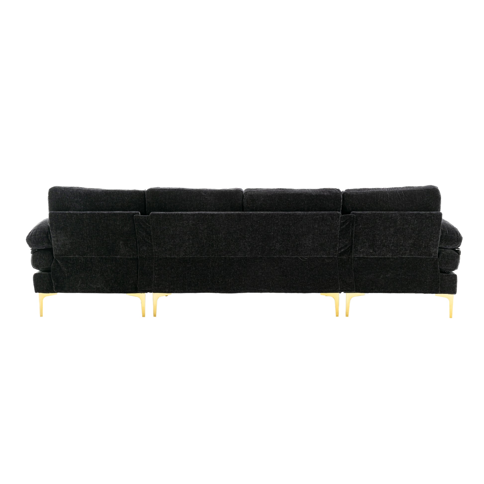 Coolmore Accent Sofa Living Room Sofa Sectional Sofa Black Polyester