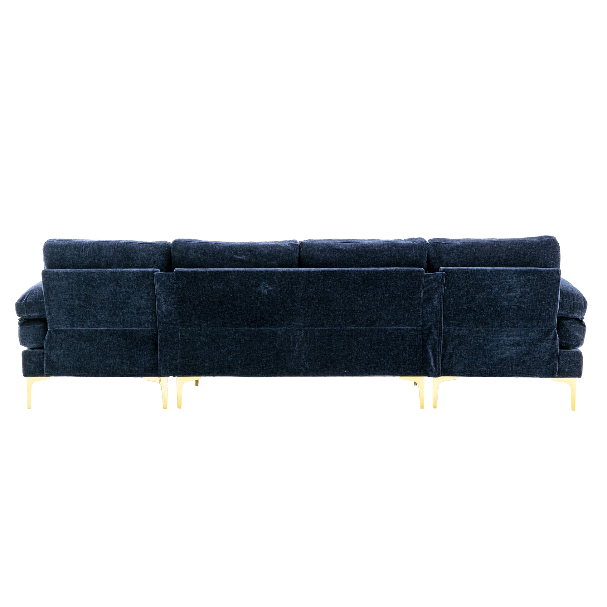 Coolmore Accent Sofa Living Room Sofa Sectional Sofa Navy Blue Polyester
