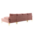 Coolmore Accent Sofa Living Room Sofa Sectional Sofa Pink Polyester