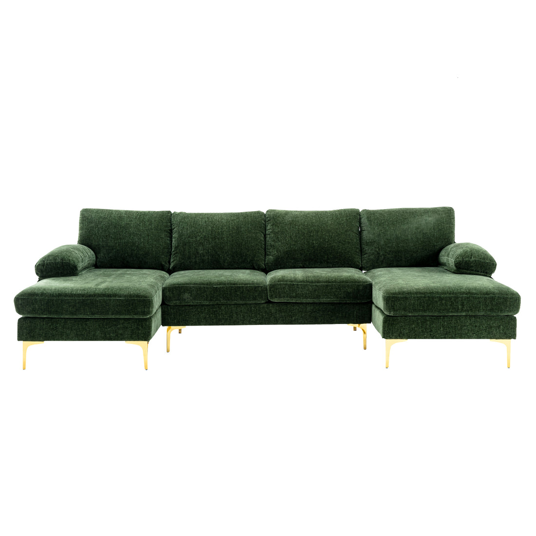 Coolmore Accent Sofa Living Room Sofa Sectional Sofa Green Polyester