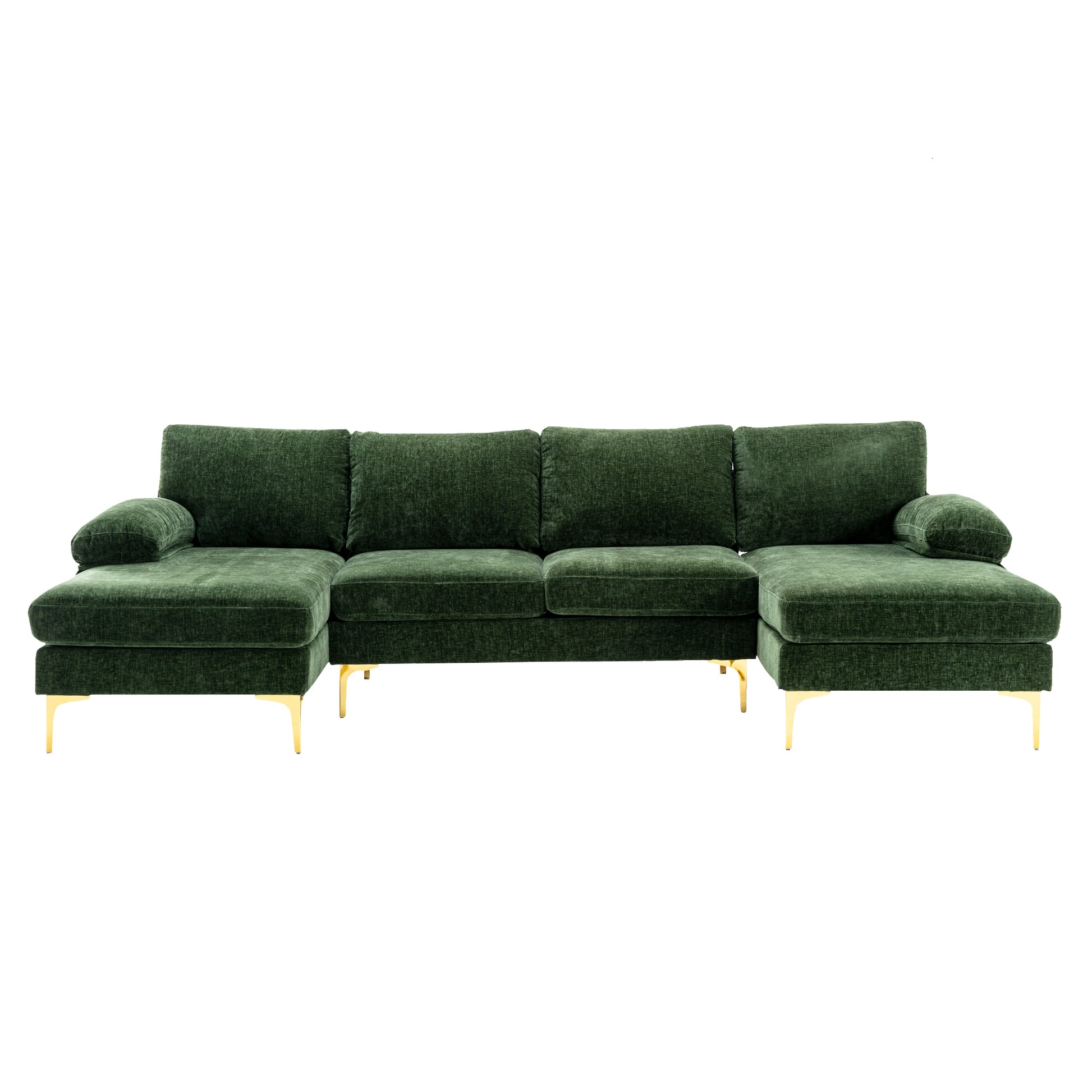 Coolmore Accent Sofa Living Room Sofa Sectional Sofa Green Polyester