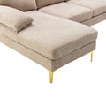 Coolmore Accent Sofa Living Room Sofa Sectional Sofa Camel Polyester