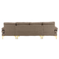 Coolmore Accent Sofa Living Room Sofa Sectional Sofa Camel Polyester