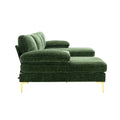 Coolmore Accent Sofa Living Room Sofa Sectional Sofa Green Polyester