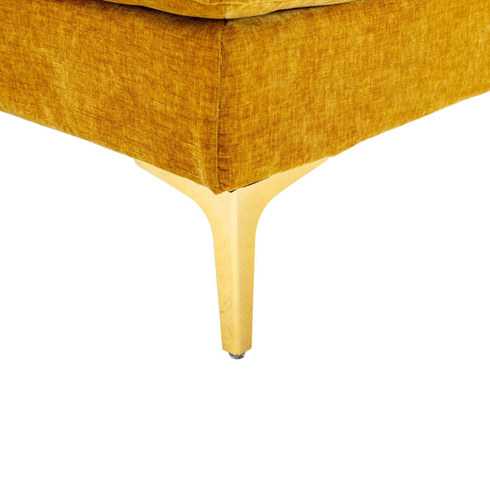 Coolmore Accent Sofa Living Room Sofa Sectional Sofa Mustard Yellow Polyester