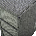 10 Piece Outdoor Sectional Half Round Patio Rattan Sofa Set, Pe Wicker Conversation Furniture Set Combination, Light Gray Yes Complete Patio Set Light Gray Water Resistant Frame Water Resistant