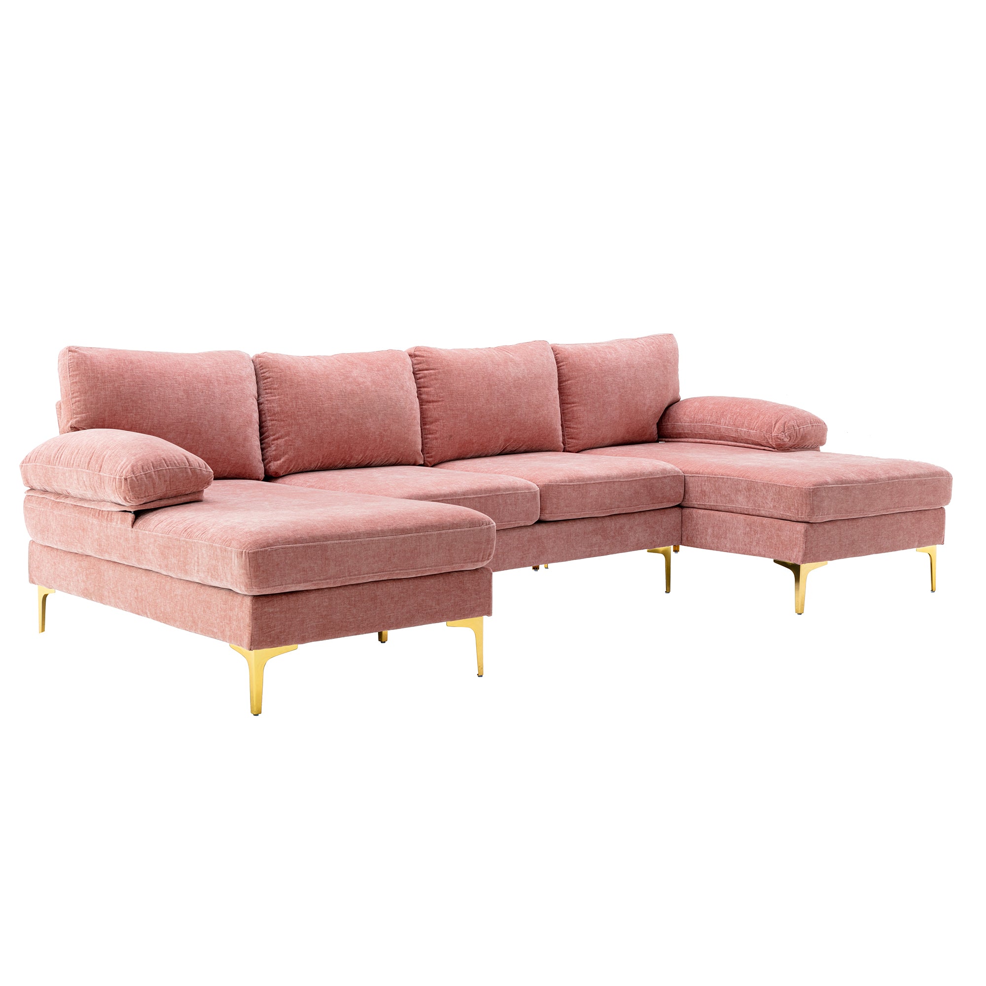 Coolmore Accent Sofa Living Room Sofa Sectional Sofa Pink Polyester