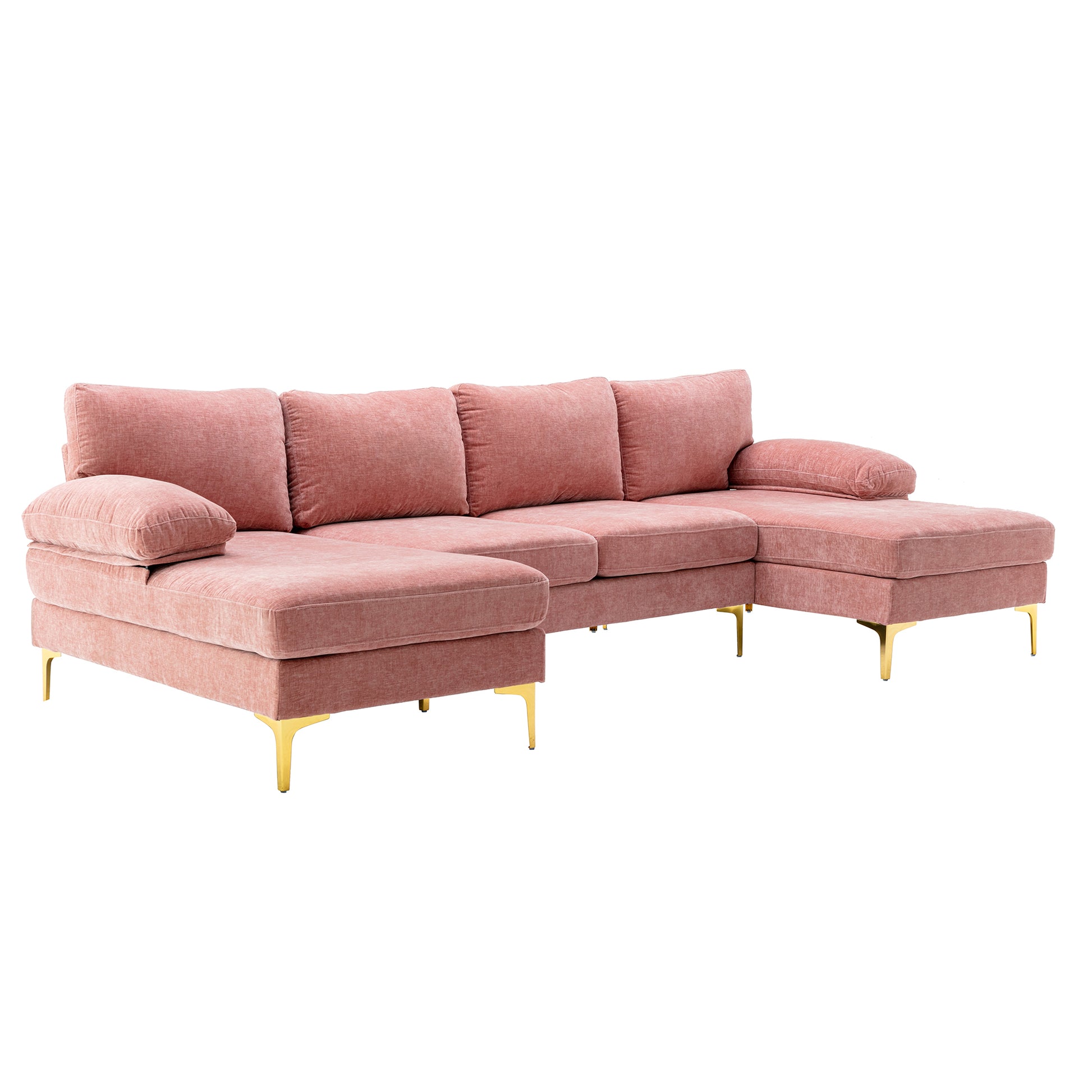 Coolmore Accent Sofa Living Room Sofa Sectional Sofa Pink Polyester