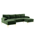 Coolmore Accent Sofa Living Room Sofa Sectional Sofa Green Polyester