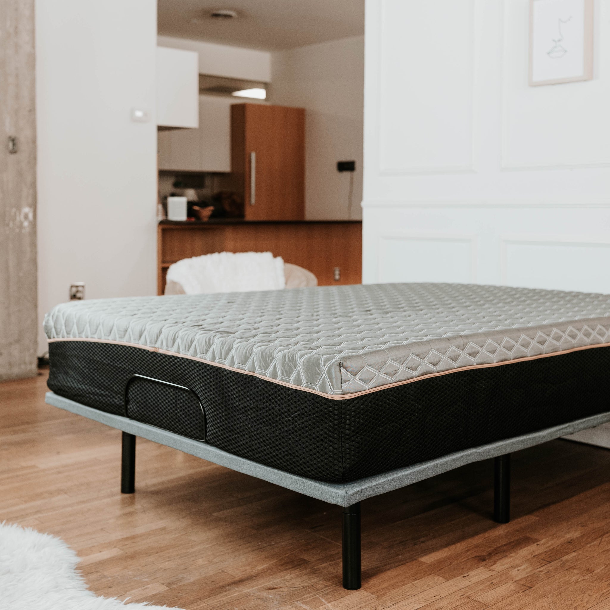 Copper Infused Hybrid 10 In Medium Memory Foam Twin Xl Mattress Black Gray Polyurethane