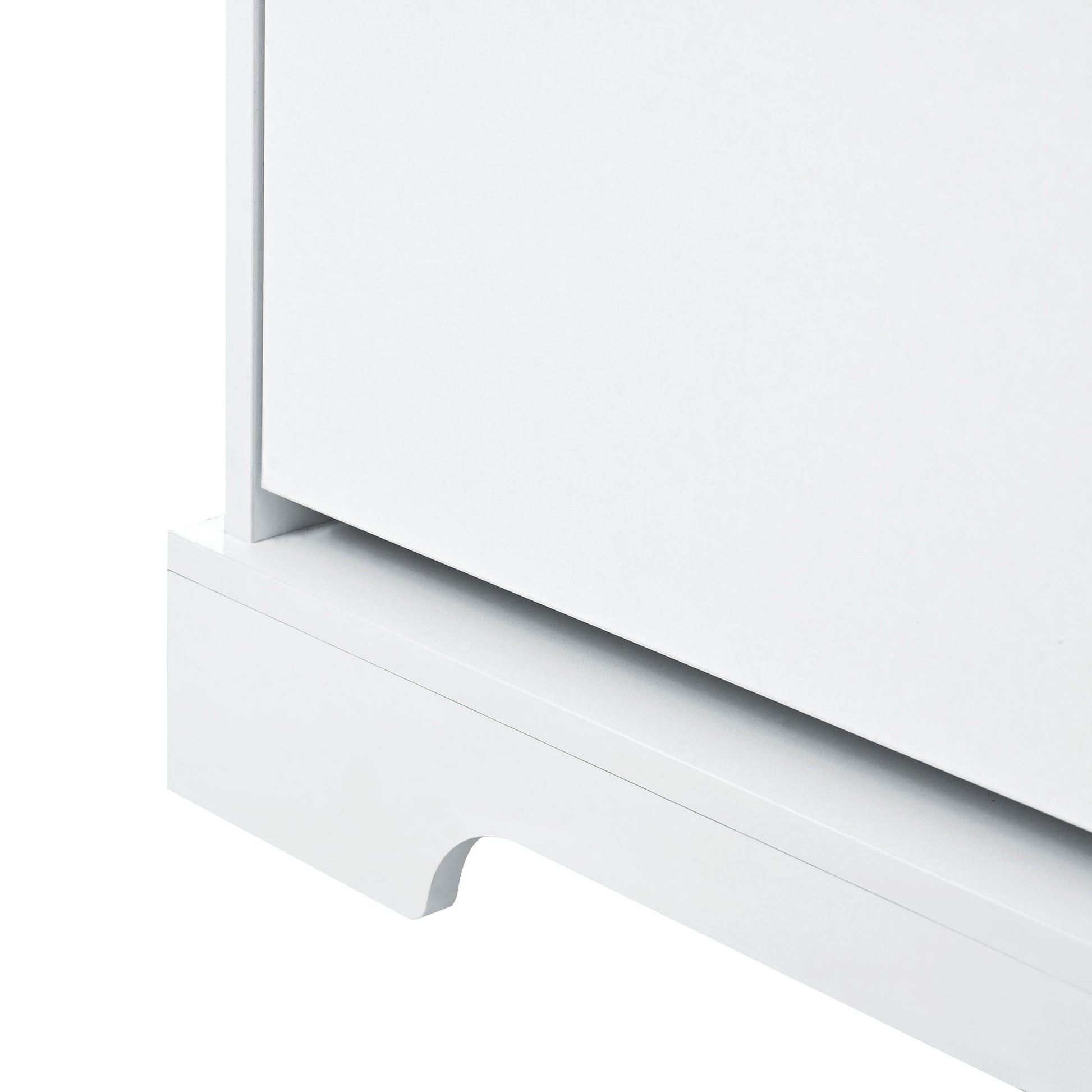 All In One Hall Tree With 3 Top Shelves And 2 Flip Shoe Storage Drawers, Wood Hallway Organizer With Storage Bench And Metal Hanging Hooks, White White Particle Board