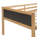 Twin Size Loft Bed Wood Bed With Two Storage Boxes Natrual Old Sku: Lp000075Aam Natural Solid Wood